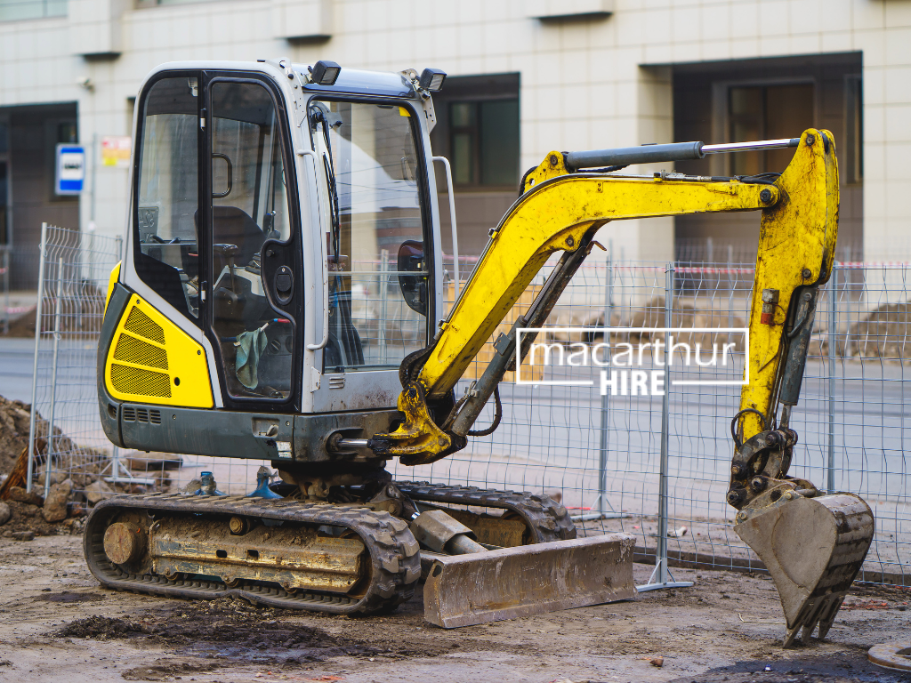 Equipment Hire, Mini excavators