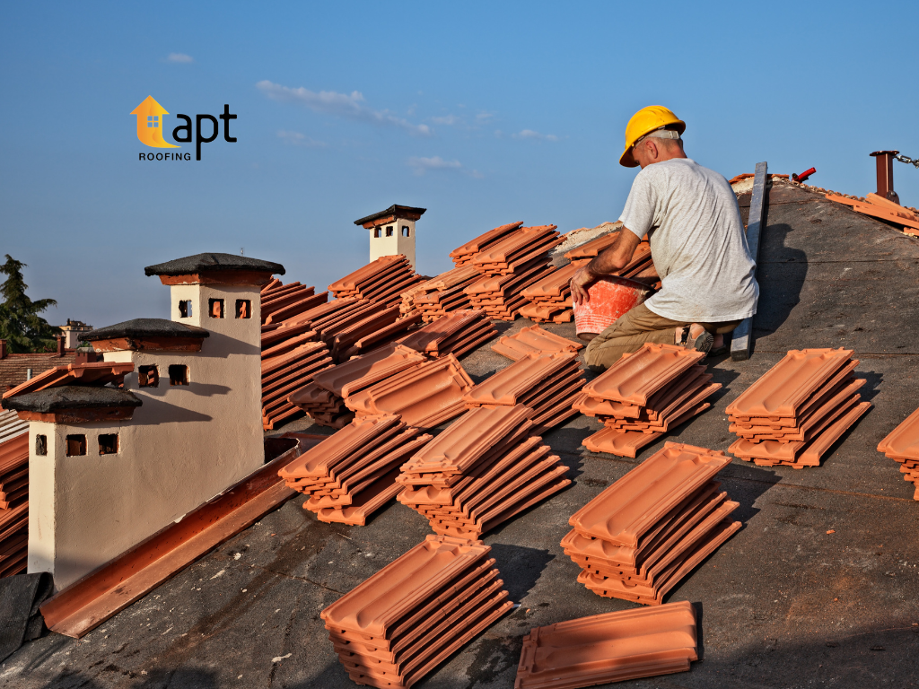 Boral Roof Tiles being repaired after storm damage