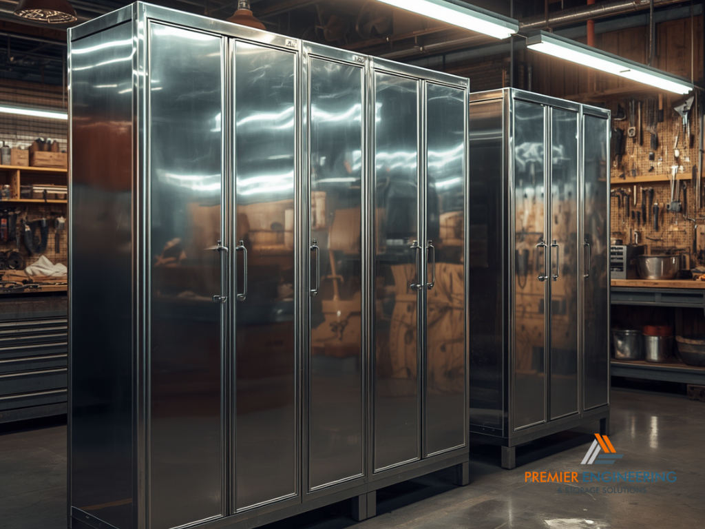 best metal storage cabinets metal storage cabinets, stainless steel storage cabinets, Premier Engineering and Storage Solutions, premier engineering, cnc stainless steel, cnc sheet metal fabrication, high-precision sheet metal parts