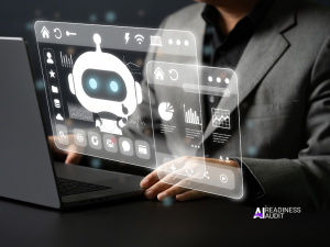 Employees working with AI automation while maintaining human oversight