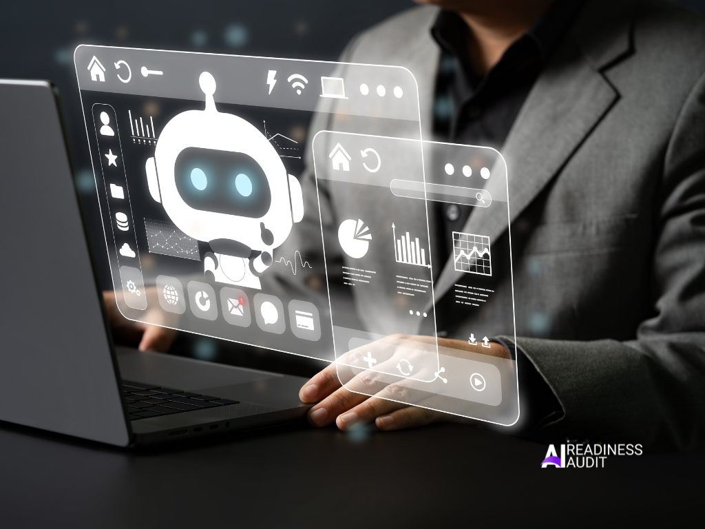 Employees working with AI automation while maintaining human oversight