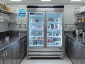 Excess ice build-up inside commercial refrigeration system