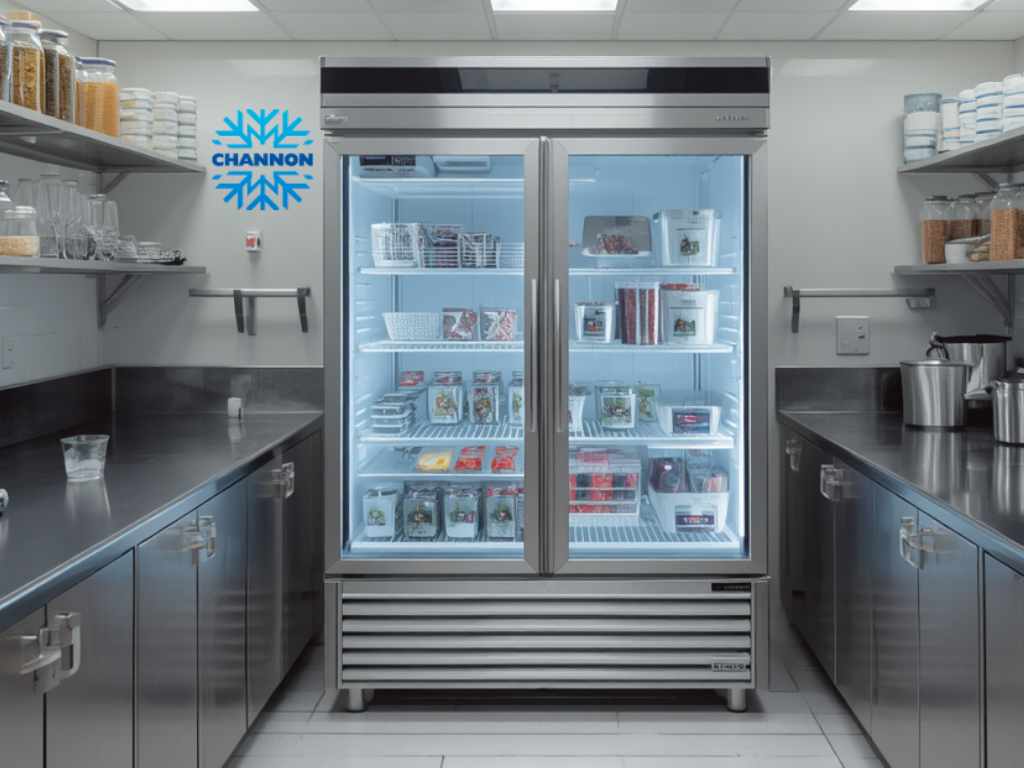 Excess ice build-up inside commercial refrigeration system