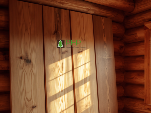 Acoustic backing material behind timber wall panels