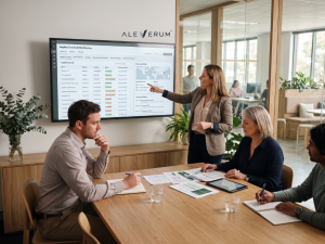 Sustainability reporting software showing supplier ESG and environmental data