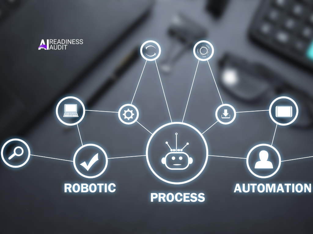Australian business owner reviewing an AI automation workflow connecting customer enquiries, CRM records and administrative tasks. ai automation servicesai automation, ai automation companies, ai automation platform, custom ai development, chatbots, artificial intelligence, predictive analytics