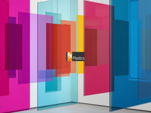 Clear Perspex counter screen installed at a reception desk for a custom commercial fitout.